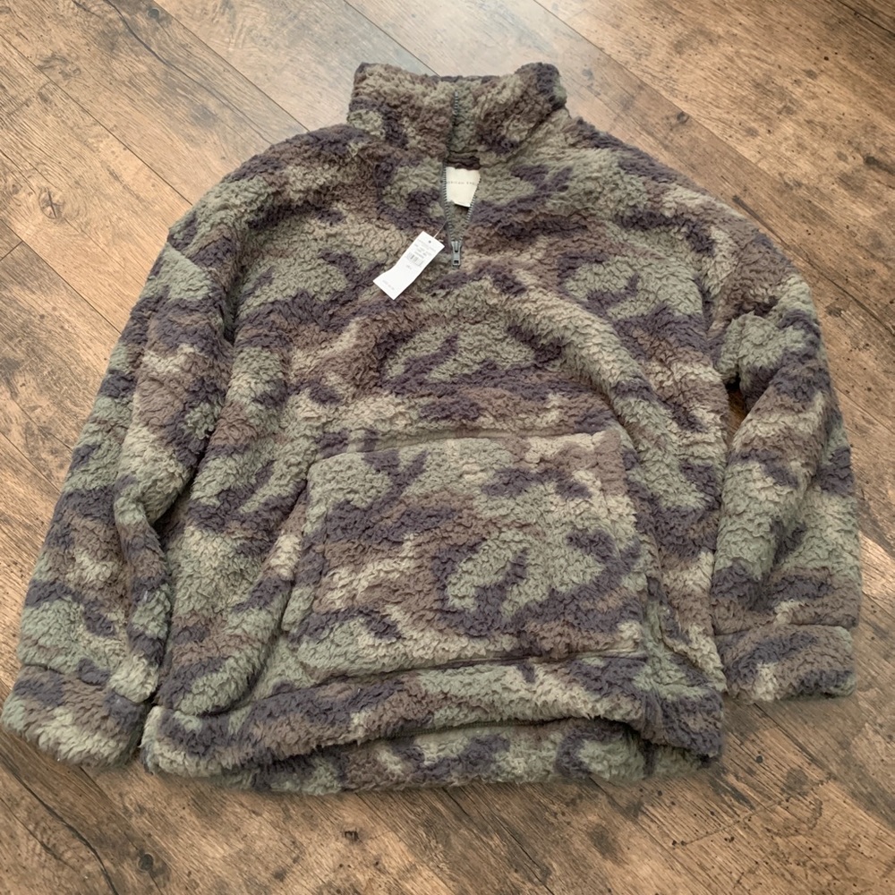 American Eagle Sherpa 1/4 zip